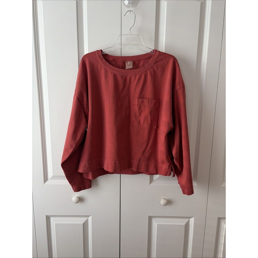 Calia Heavyweight Cropped Long-Sleeved Top Size Large
